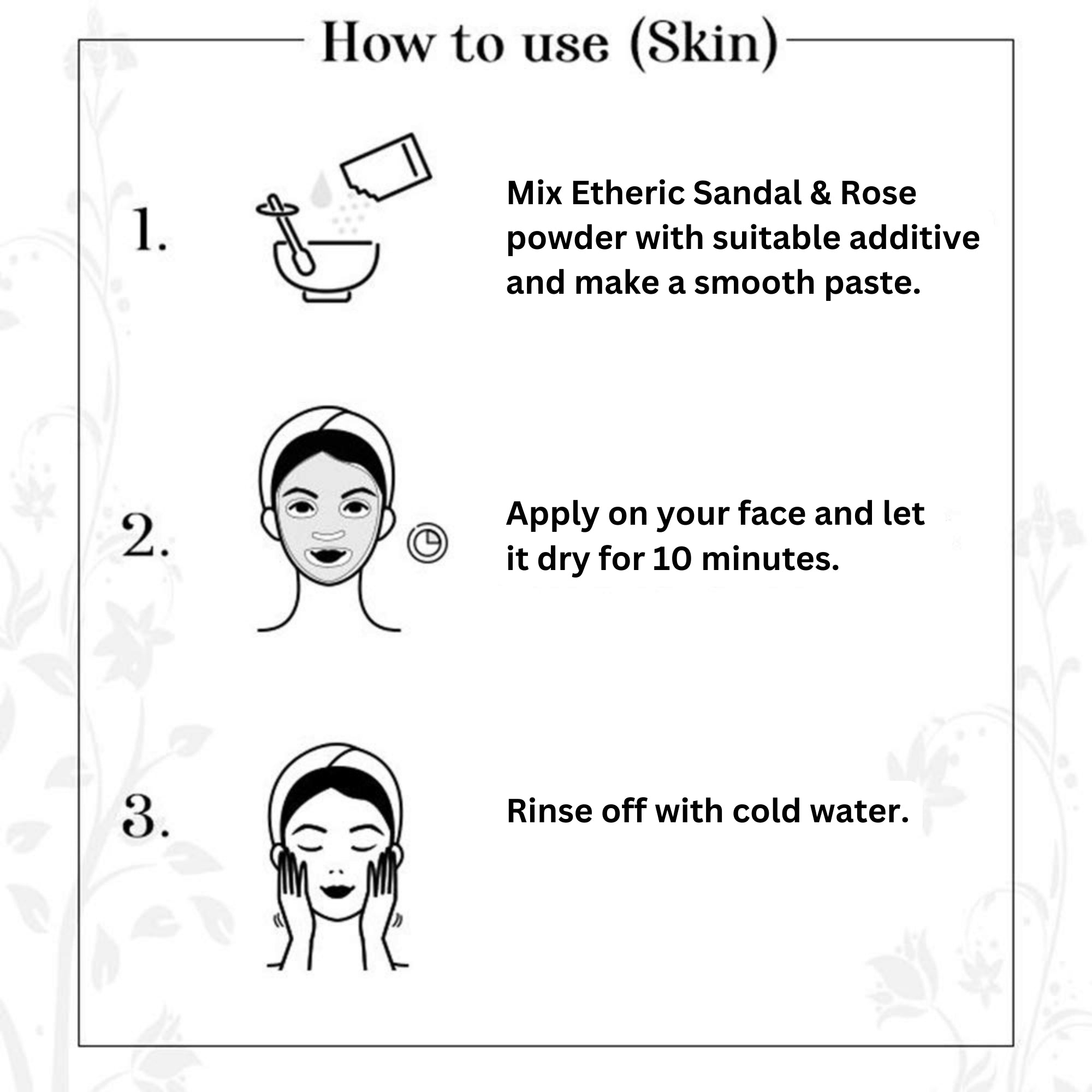 Etheric Sandal and Rose Petal Combo for Skin Glow Mask, Removes Scars, Acne Spot Treatment & Skin Treatment (100+100 gm)